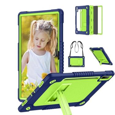 Imagem de Sozengba Capa para Lenovo Tab P12, capa para tablet Lenovo Tab P12 de 12,8 polegadas, à prova de choque, para crianças com suporte/alça de ombro para tablet Lenovo Tab P12/Xiaoxin Pad Pro de 12,8