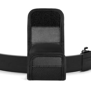 Imagem de Geekria Bolsa para fones de ouvido com passador de cinto compatível com SHOKZ New OpenFit2/Air, bolsa protetora de viagem com suporte de clipe para alça de bolsa, impermeável, portátil (preta)