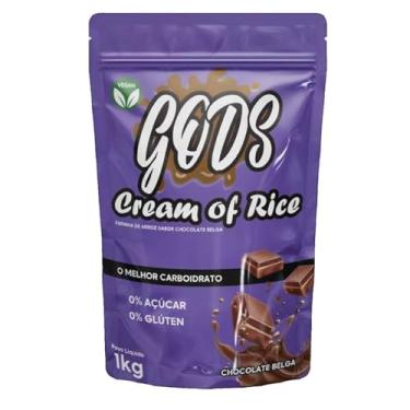 Imagem de Gods Cream of Rice - Farinha de Arroz - 1kg - 0% Açúcar, 0% Glúten - Sabor Chocolate