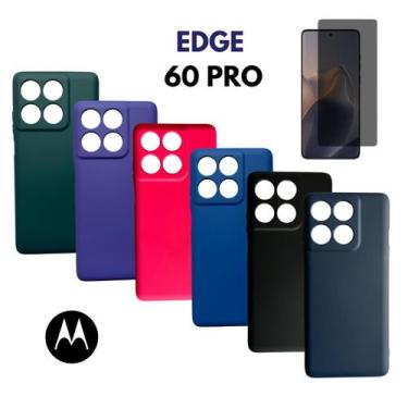 Imagem de Capa + Pel. Privativa Gel Compativel Para Moto Edge 60 Pro - Generica,