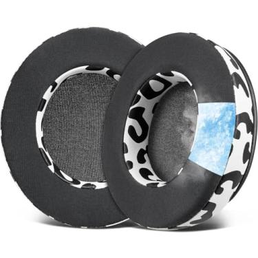 Imagem de SOULWIT Almofadas de Gel Refrescante de Substituição para OneOdio Pro-10/Pro-30/Pro-50/Studio HiFi/Studio Pro-C Y80B/Monitor 60 os Auscultadores, Com Espuma de Alta Densidade - Leopardo da Neve