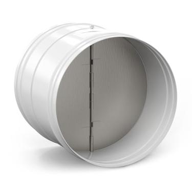 Imagem de COAIRO Bloqueador de rascunho de 25,4 cm Bujão de duto de duto de rascunho Inserção de duto de fluxo de ar unidirecional Preventor de refluxo Defletor de ventilação do ventilador em linha