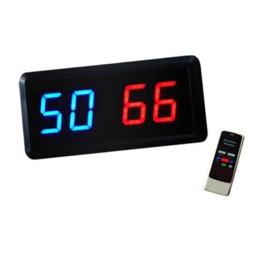 Imagem de Colaxi LED de placar eletrônico plugue plugue lware score contador de pontuação digital Punto de pontuação do tênis de mesa de vôlei tênis