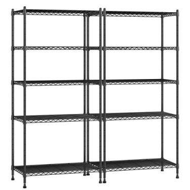 Imagem de Prateleiras de armazenamento Romorgniz Adjustable Metal 5 Tier 1010LBS