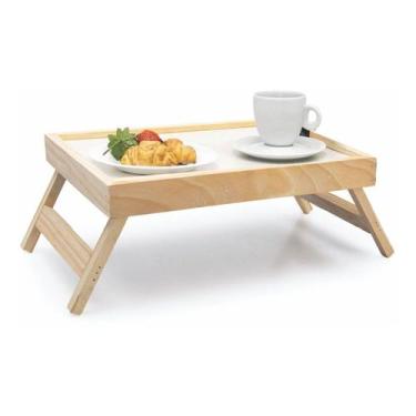 Imagem de Bandeja Mesa De Café Da Manhã Na Cama Cor Pinus Dia Das Mães e Namorad