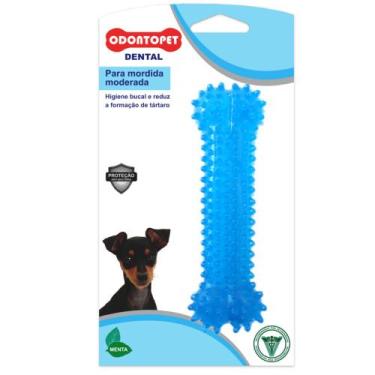 Imagem de Brinquedo Osso Mordedor para Cachorro Dental Resistente Odontopet Cães