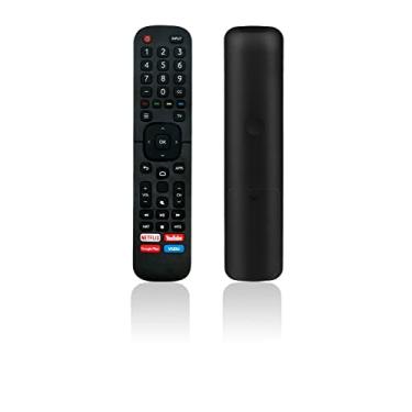Imagem de JISOWA Controle remoto de substituição universal para Smart TV Hisense Quantum 4K ULED UHD 50Q8G ERF2G60H 50H8G ERF2K60H 55H8G 55H8F 55Q7G 65H8G 75H8G 32H5550F 55H6510G 65H6570G 65H6570G 65H8G 6590F