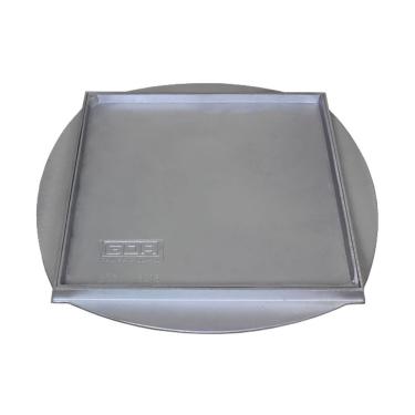 Imagem de Tampa Tampão De Chão Simples Rebaixado Aro Circular 50x50cm