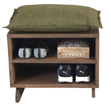 Imagem de Puff Sapateira Almofada Verde