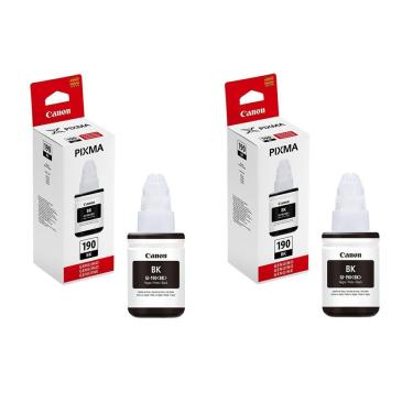 Imagem de Kit 02 Tinta Original G190 Gi190 Canon G3110 G4100 G3100 Gi-190 Preto