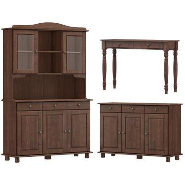 Imagem de Cristaleira Balcao Buffet E Aparador Madeira Maciça Cafe Milani Store Cafe