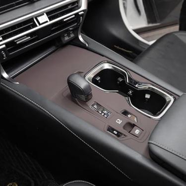 Imagem de Adesivo de silicone para painel de mudança de marchas para console central automotivo automotivo Lexus RX 2023-2025 RX350 RX350h RX450h+ RX500h RX híbrido automotivo (café)