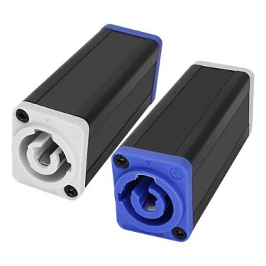 Imagem de XMSJSIY Powercon Para Conector De 3 Pinos 20A 250V Entrada Saída Nac3Mpa-1 Nac3Mpb-1 Fêmea Adaptador Plugue Alimentação Ca Extensão Cabo - 2 Peças