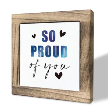 Imagem de Gkwa Placa De Madeira Inspiradora, Caixa - Decoração Mesa, Quarto Infantil E Berçário, Afirmação Para Formatura "Você Conseguiu" Presentes