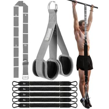 Imagem de M MANUEKLEAR Faixas De Resistência Para Serviço Pesado Flexões, Auxílio Flexões Com Recurso Rastreamento Escala, Faixa Assistência Ajustável Cinco Libras E Apoio Os Pés/Joelhos Em Tecido