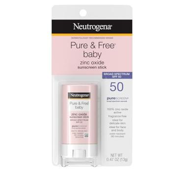 Imagem de Neutrogena Protetor solar mineral para bebês puro e com FPS 50 de amplo espectro e óxido de zinco
