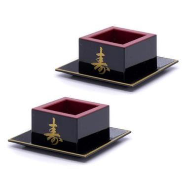 Imagem de Kit Com 2 Copos Sake Massu Saque Ideograma Japonês 65Ml - Arte Charão