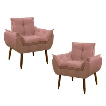 Imagem de Kit 2 Poltronas Opala Decorativa Rose Torres Móveis - TORRES E SERRANO