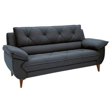 Imagem de Sofá com 3 Lugares Dezzani Linoforte, Grafite