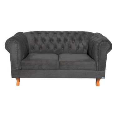 Imagem de Uma Namoradeira + Duas Poltronas Chesterfield Capitonê Duque - Suede C