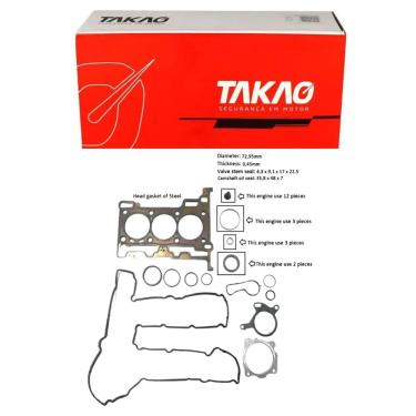 Imagem de Junta Superior C/ Retentor (Jg) Fiesta New 1.0 12V 2016 A 2019 - Takao Jsrfo10Fm