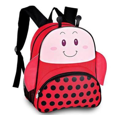 Imagem de Mochila Infantil Animais Zoo Clio Pets Cp8218p - Joaninha - vz