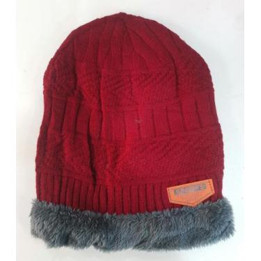 Imagem de touca Inverno com Forrado Pelúcia Gorro Beanie Proteção Frio - HHW, Ve