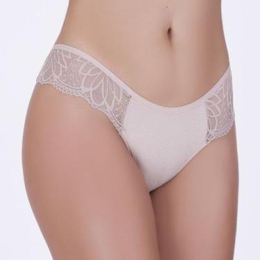 Imagem de Tanga Lateral Renda Areia em Algodão Egípcio - Ahavá Store, GG, Areia