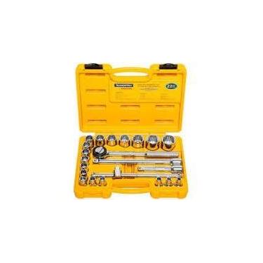 Imagem de Jogo de Soquetes Estriados 1/2" 22 pçs Tramontina