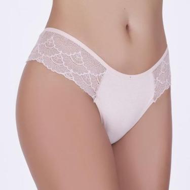 Imagem de Tanga Lateral Renda Nude em Algodão Egípcio - Ahavá Store, P, Nude