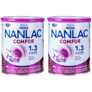 Imagem de Fórmula Infantil Nestlé Leite NANLAC Comfor  - 800g 2 Unidades