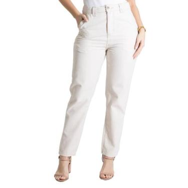 Imagem de Calça Linho Sawary Mom - 280120 Bege, Bege, 38