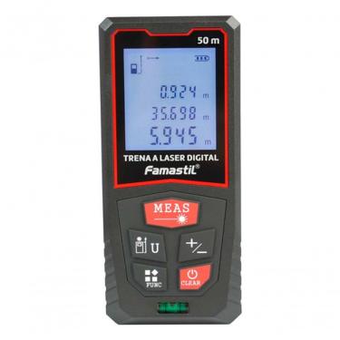 Imagem de Trena Laser Digital 50m Profissional Com Cordão Famastil