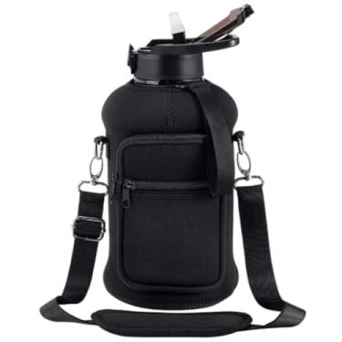 Imagem de Capa para Garrafa 3,78L com Alça – Neoprene Térmico à Prova de Vazamento – Porta-Celular até 6,8” – Bolsa Esportiva com Alça Removível Garrafas, Squeezes e Acessórios