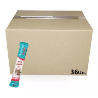 Imagem de Snack Líquido Gatos Cat Stix Sabor Atum 15g 36un Finotrato