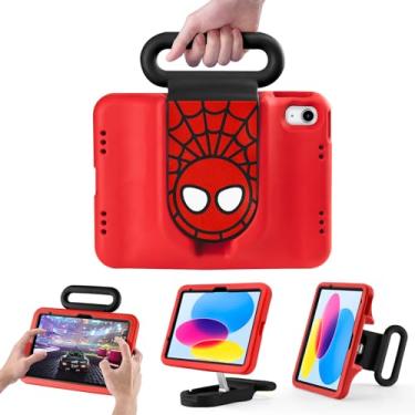 Imagem de Capa infantil para iPad (A16) 11ª geração 2025/iPad 10ª geração 10 polegadas, capa adequada para crianças com suporte ajustável, capa protetora resistente para meninos para iPad Air 11 (M3/M2) 2025