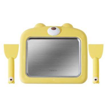 Imagem de Aparelho Para Gelado Em,Placa Fria Para Iogurte Instantâneo Com Espátulas | Panela Multiuso Doméstica para Sorvete de Crianças Adolescentes e Adultos Atividades em Família