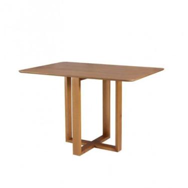 Imagem de Mesa de Jantar Atlanta 140x90 Tampo Laminado MG Moveleira, Cinamomo