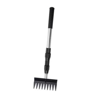 Imagem de WeiLaiKeQi Pá para recolher cocô de galinha, pá para recolher areia de galinheiro, telescópica, cabo ergonômico, para peneirar areia de alta resistência para, Ancinho