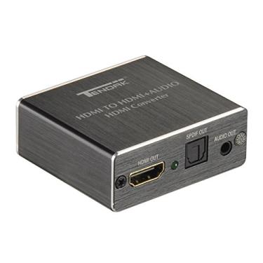 Imagem de Tendak 4K x 2K HDMI para HDMI e TOSLINK SPDIF óptico + conversor extrator de áudio estéreo de 3,5 mm Adaptador divisor de áudio HDMI (entrada HDMI, HDMI + saída de áudio digital / analógica)