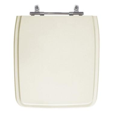 Imagem de Assento Laqueado Anturius Bege Tampa Vaso Luzarte Em Mdf