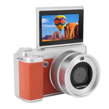 Imagem de VBESTLIFE Câmera Digital 5K para Fotografia, 80MP de Câmera VLOGGING WIFI AutoFocus para Lentes Duplas para YouTube, Zoom 18x, 3 "de 180 ° Câmera de Viagem Compacta (Marrom)