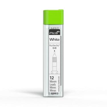 Imagem de Lapiseira arquitetônica Marker 7032 grafite redondo "Fine Dry" 0,9 mm, 12 unidades, branco