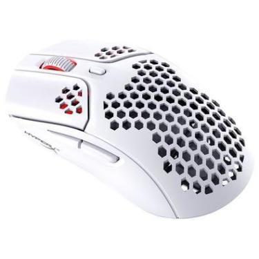 Imagem de Mouse Gamer  Hyperx Sem Fio, Multifire Haste Wireless, RGB, Branco - 4p5d8aa