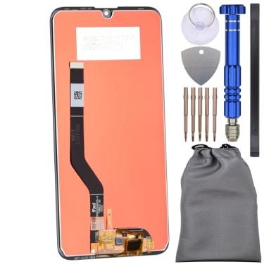 Imagem de Tela digitalizadora sensível ao toque IPS LCD para Huawei Y7 (2019) preta