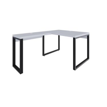 Imagem de Mesa Em L Operacional 120x160x75cm Yon Branco Branco