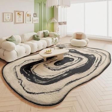 Imagem de Tapete de estudo espesso, moderno e simples, para sala de estar, decoração irregular do quarto, tapete de pelúcia para casa (200x250 cm/A)