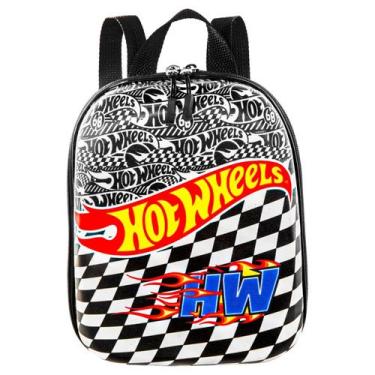 Imagem de Mochila HotWheels Passeio Escolar De Costas Reforçada Infantil Menino 
