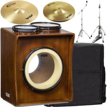 Imagem de Kit Tajon Bumbo 14 Caixa 8 Tom 10 Fsa Com Capa + Acessórios