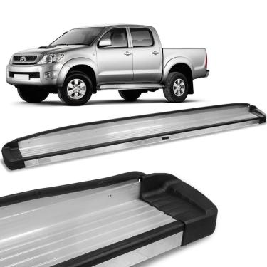 Imagem de Estribo Hilux 2005 a 2015 Alumínio Prata Elegance Bepo